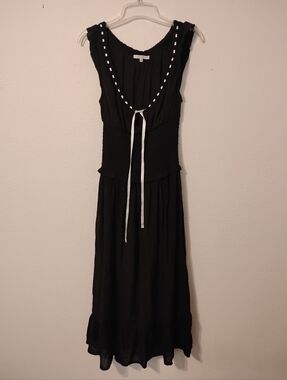 Love Tree Goth Coquette Casual Midi Dress